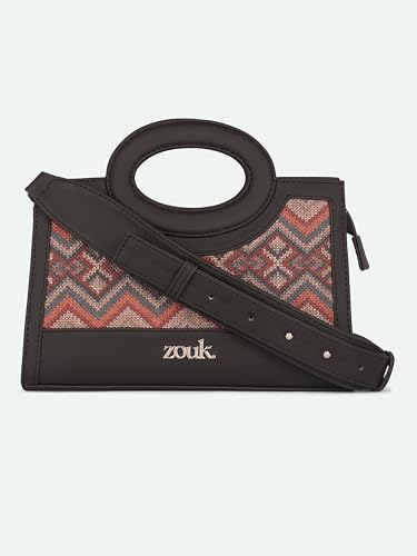 Image of ZOUK Zoe Sling Bag | Stylish Women's Crossbody Bags | Purse | Detachable Strap | Water-Resistant | Trendy Girls Side Bag | Compact & Chic