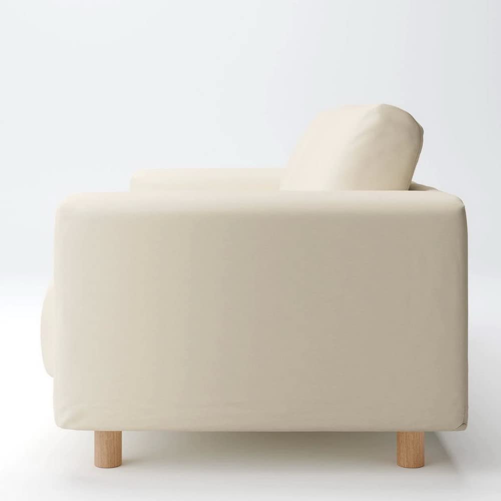 Amazon｜無印良品 ソファ本体 白 幅162×奥行90.5×高さ75cm 2シーター 