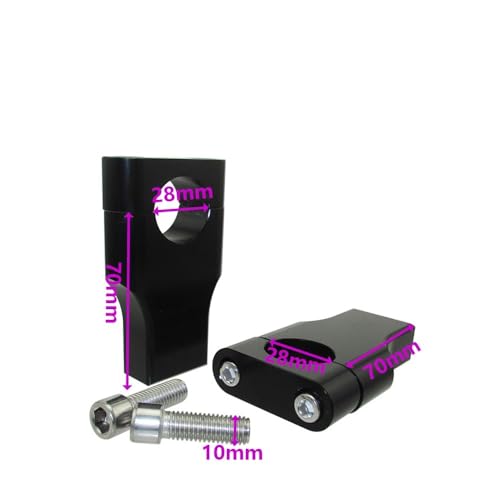 Riser guidon moto tout-terrain 28mm pour une posture droite - 2