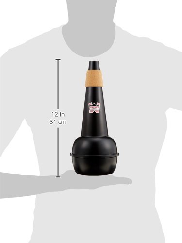 Denis Wick 5528 Practice Mute for Bass Trombone, Black Polyester Coated Aluminium - Image 2