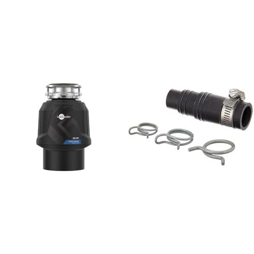 Image of InSinkErator Power .75HP, 3 /4 HP Garbage Disposal, Power Series EZ Connect Continuous Feed Food Waste Disposer, Black & DWC-00 Dishwasher Connector Kit