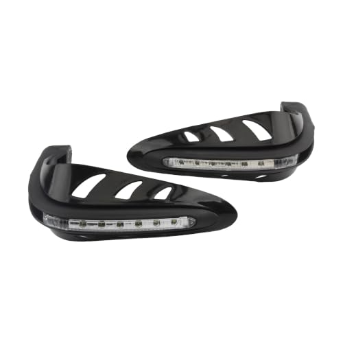 Protège-mains éclairés pour Kawasaki et moto enduro noir - Guidon de dirt bike