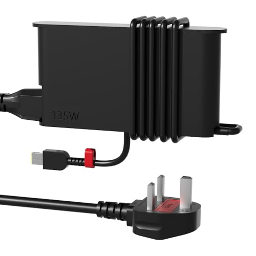 Image of PowerPortnerLink Slim 135W Charger Compatible with Lenovo Yoga Slim 7 Pro C940 Y70 Y50 Ideapad Gaming 3 Y700 700 L340 Ideapad Creator/Pro 5 7 Legion Y520 ThinkPad P1 T15p P16v ThinkBook 15P Laptop