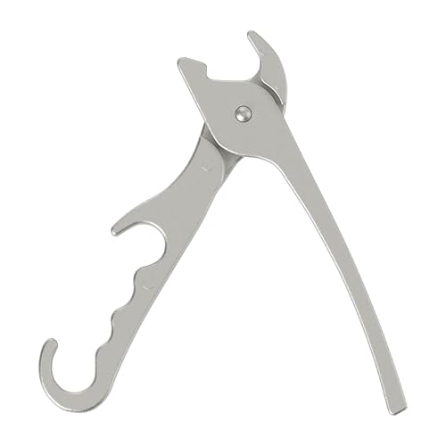 Chef Pomodoro Pinza Horno - Pinzas Bandeja Horno para Sacar Pizzas - Pinzas Freidora de Aire Aluminio Fundido de 20 cm, Pinzas Cocina para Microondas Sartenes Ollas y Cacerolas Profundas