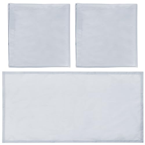 Image of Hortsun Pack of 2 Fluorescent Light Covers 4 x 2 Feet Magnetic Ceiling Light Cover Room Supplies for Home Office(Pure Gray)