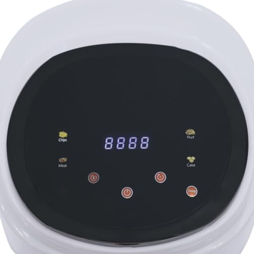 Heißluftfritteuse mit Sichtfenster airfryer 8 L Luftritteuse Großer Kapazität Elektrische LED Touchscreen Smart Timer-Funktion Gesunde Friteuse ohne Öl fettarmes Kochen Schneller Luft Zirkulation – Bild 7