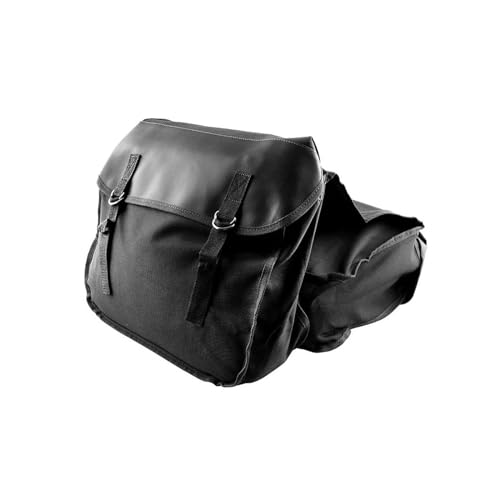 ECKBRJA Borsa Posteriore per Moto per Kawasaki Zx10r 2005 Kle 500 per Vulcan 500 636 per Ninja 400 per Ninja 650 Zr7 Borsa Bici Moto Bisaccia(Nero)