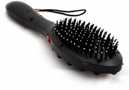AddictERA™ Electric Vibrating Massager Combs Hair Brush Comb Massager Hair Scalp Hairbrush Head Blood Circulation Blood Massager (Black)
