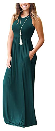 Image of AUSELILY Women's Classic Sleeveless Loose Plain Casual Long Maxi Dresses for Women 2026