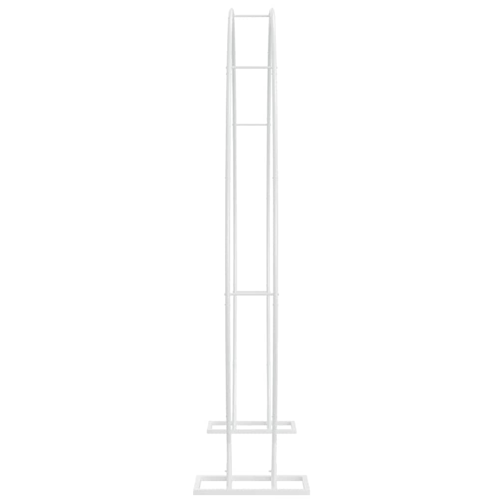 Weißer Hochzeitsbogen 220 x 45 x 200 cm Stahl Garten Pergola für Outdoor Zeremonien, Rankhilfe, Sichtschutz, ideal für Hochzeit, Balkon, Terrasse, wetterfest, langlebig