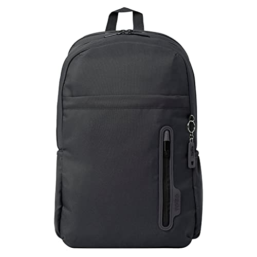 Totto - Zaino per Laptop 14 pollici, Modello Ajiman, 3 Scomparti, 2 Tasche Borraccia, Schienale ergonomico, Cinghie a S per un Maggior Comfort, Nero