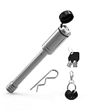 TOPICK 5/8' Trailer Hitch Lock with Extra Long 4-1/2' Span, Stainless Steel Hitch Lock Pin, 2' & 2.5' & 3' Receiver Lock, Truck Locking Hitch Pin, Towing Accessories
