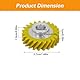 TUKEVA Mixer-Schneckengetriebe Ersatz für W10112253 Küchenmaschine Worm Gear für KitchenAid Mixer Schneckengetriebe Ersatz Schneckengetriebe Ersatz für KitchenAid Ersatzteil Gelb