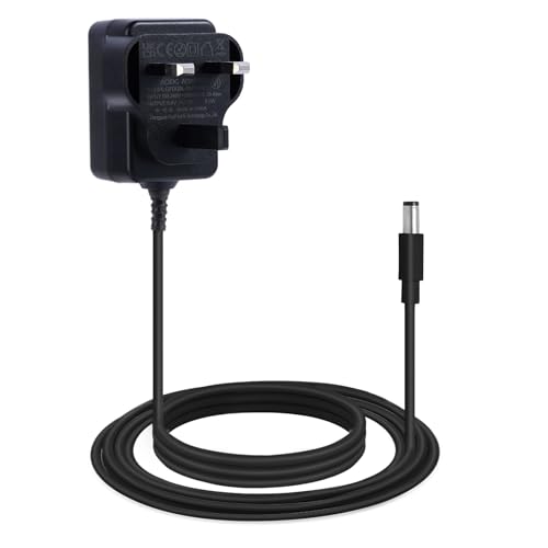 9V DC 1A Pedal Power Supply Adapter, Center Negative Sleeve Positive Polarity, One Spot Charging Adaptor PSU Switching Adapter Transformer Wall Charger for Guitar Single Effects Pedals Stompbox