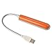 Ruilogod Shell arancione 5 LED LED Bianco Light PC Notebook USB Light immagine