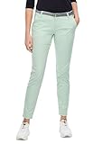 hose mintgrün mit Gürtel s.Oliver Damen Relaxed Fit: Chino aus Baumwollsatin aqua mint 36.32