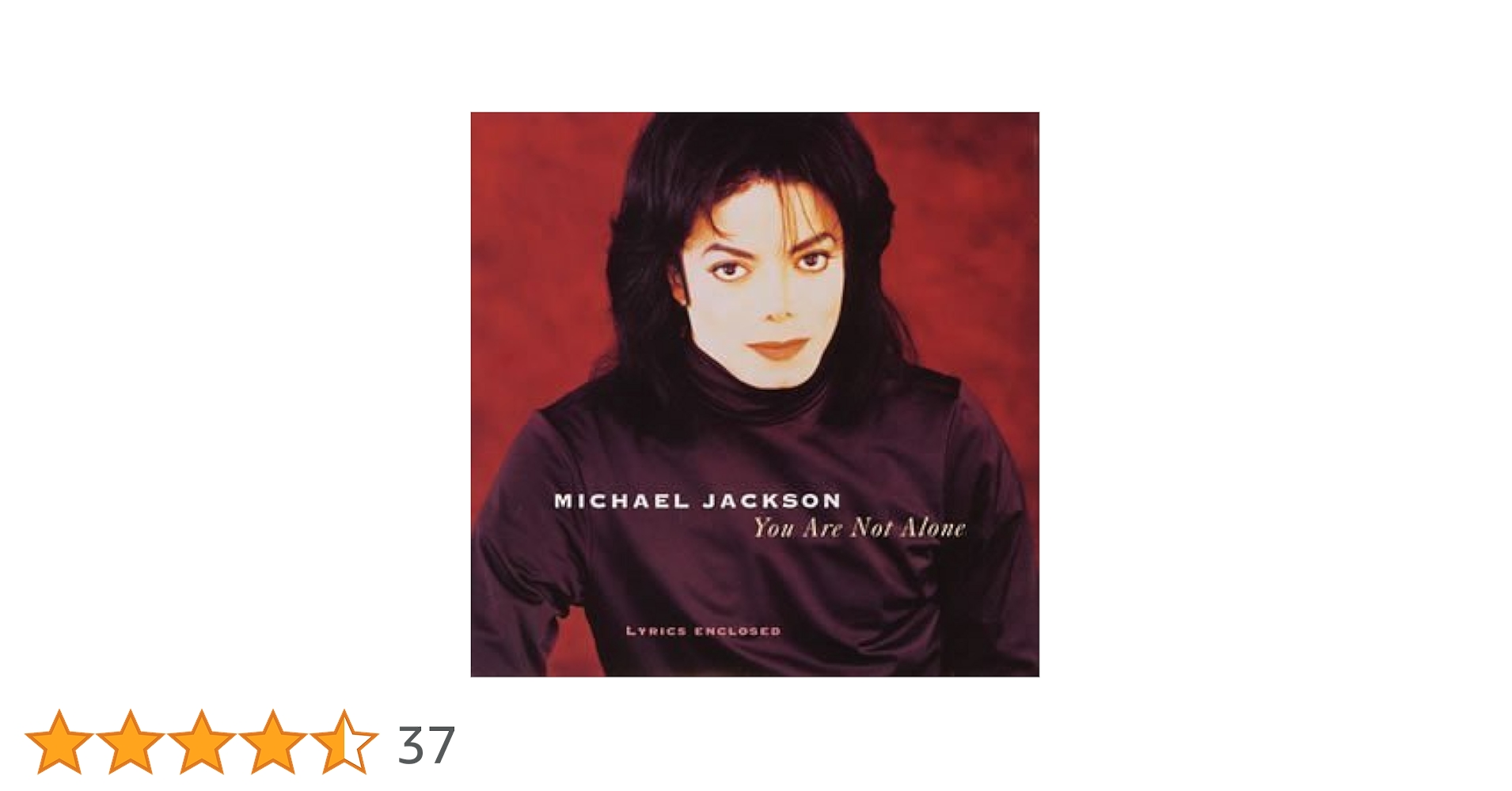 You Are Not Alone by Michael Jackson (1995-10-19) by
