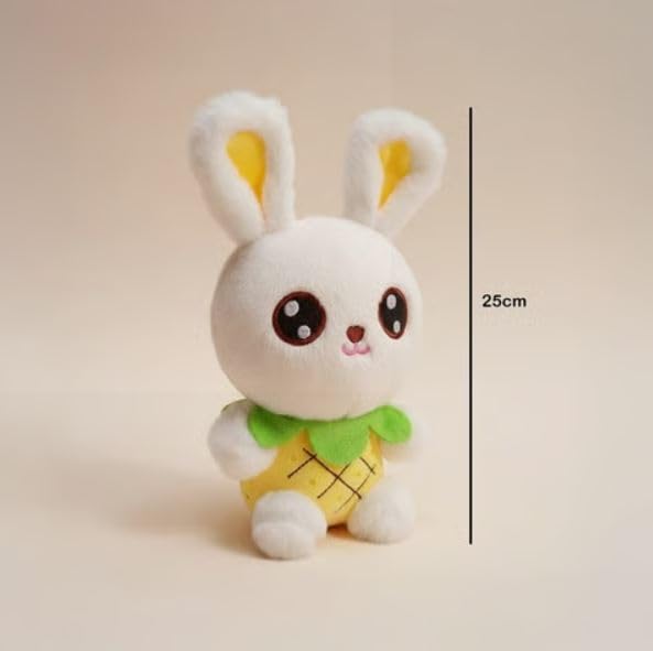 Image of Cionum 25cm Pretty Fruit Rabbit Plush Toy - Soft Bunny Stuffed Animal with Creative Fruit Theme Design - Cute Rabbit Doll for Kids