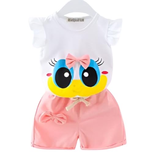 Image of 4YOU DRESSES Beautiful Cotton Blend Fabric Top and Shorts For Girls(Pack Of 2)