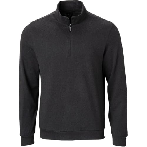 Greg Norman Men's Lined Golf Wind Sweater Black L