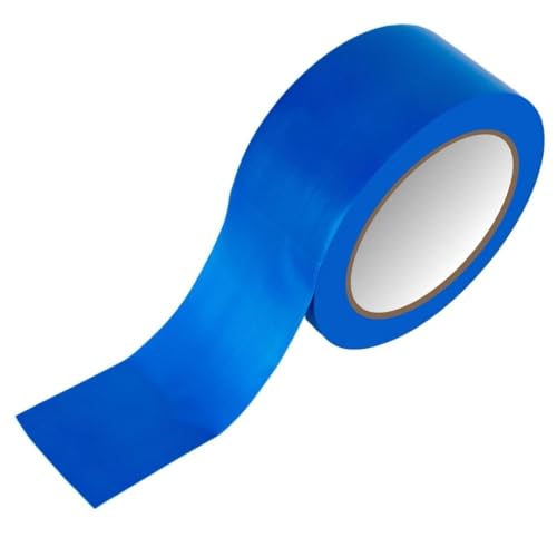 Image of GTSE 2 inch x 108 ft Blue PVC Vinyl Floor Tape, 24 Rolls, Safety Marking Tape, 6 mil Thick, Suitable for Dance Floors, Gyms, Warehouses, Sports Facilities