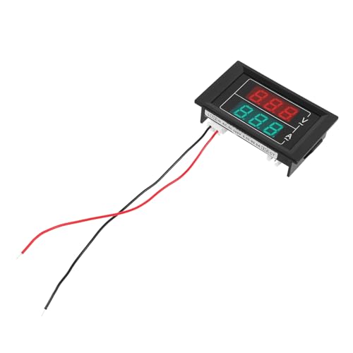DONFAMDS 小型 電圧電流計 二重表示設計 高精電気測定器 持ち運び便利 耐久性使用 対応