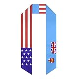 Schal mit israelischer Flagge von Amerika, Stola, Schal für Damen und Herren, Fidschi Flagge 0, Einheitsgröße
