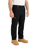 IBEX TR5 Men’s Cargo Work Trousers with Knee Pad Pockets - Heavy Duty Pants with Multi-Pocket, Elastic Waist, Twin Belt Loops & YKK Zip - Durable Workwear Combat Trousers, Black, 44W X 31L Regular