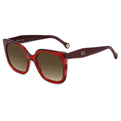 Carolina Herrera SUNGLASSES HER 0128/S BURGUNDY RED 54/21/145 WOMENS