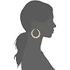 أقراط Betsey Johnson Women Bamboo Hoop