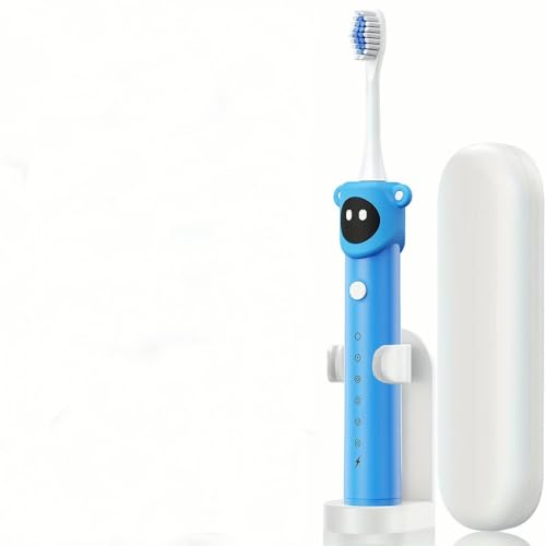 ZBDZSW - Cepillo de dientes eléctrico inteligente para jóvenes, adolescentes, 6 modos de limpieza, 4/8 cabezales reemplazables, limpieza profunda para evitar la caries dental
