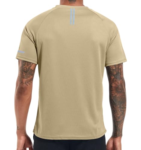 Image of Men's Quick-Dry Sportswear T-Shirts,4 /6 Pack Breathable Moisture Wicking Gym Tops for Training & Workout,Short Sleeve Tees