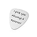 Personalized Stainless Steel Guitar Pick Brush or High Gloss Finish Customizable Engraved Your Text (Brush Finish)