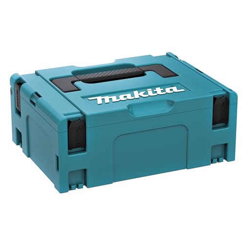 Makita 821550-0 MAKPAC Größe 2 Systemkoffer, Werkzeugkoffer, Transportkoffer, verknüpfbar an Koffersystem, mit Tragegriff, 395 x 295 x 163 mm (LxBxH)