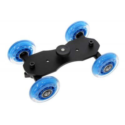 Ayex Table Dolly Mini Car Desktop Fotocamera DSLR Videocamera Binario Slider
