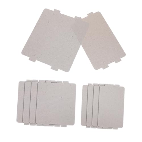 LIFKOME 10 Pièces Feuille de mica haute température pièces de remplacement du four à micro-ondes filtre à graisse micro- assiette à micro-ondes accessoires d'isolation résine