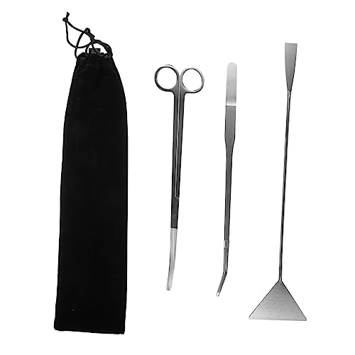 iplusmile 4個 水槽掃除道具 フォーセップ ツイーザー tweezers 水槽フィルター 水族館スクレーパー クリーナー 真空 蓋 ツール 水草はさみ 魚植物はさみ ステンレス鋼