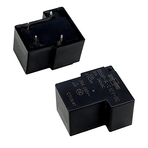 FERCAISH 30A 12VDC FullySealed PCB Relay, 250VAC Replaceable Relay