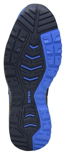 ELTEN Sicherheitsschuhe York XXE Blue Low ESD S1, Damen und Herren, Textil, Stahlkappe, leicht, sportlich 44, Blau-Grau – Bild 7