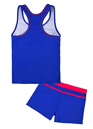 Image of Uhnice Girls Swimsuit Two Piece Tankini Swimwear with Boyshort