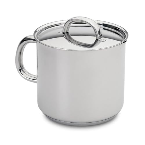 Silampos acero inoxidable cazo de leche 1.9 camadas 65 FL. OZ Low Cost A plata