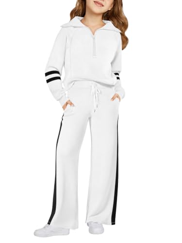Image of Haloumoning Girls Sweatsuit 2 Piece Zip Long Sleeve Sweat Outfits