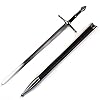 Medieval Knight Arming Sword with Scabbard (Chivalry Golden Ring) #2
