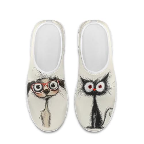 Image of Jeiento Cute Dog Women's Casual Slip On Shoes Loafers Sneakers for Women