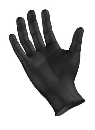 Nitrile black gloves