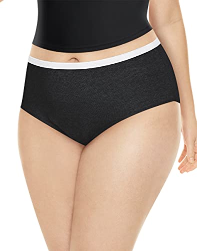 Hanes Women's Ribbed Cotton Briefs 6-Pack2