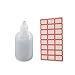 12 Pcs Dropper Bottles with label, 50ml Empty Squeezable Small Mouth Dropper Bottle, Liquid Dropper Bottle with White Cap