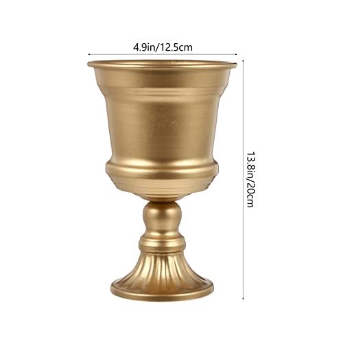 Pot de fleurs déco dorée idée cadeau originale pour anniversaire