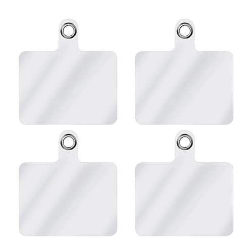 TBOC 4x adesivos de substituição [transparente] cordão cordão cordão para telemóvel correia universal gancho de telemóvel ao pescoço fita pendente correntes porta chaves móveis capa porta-chaves