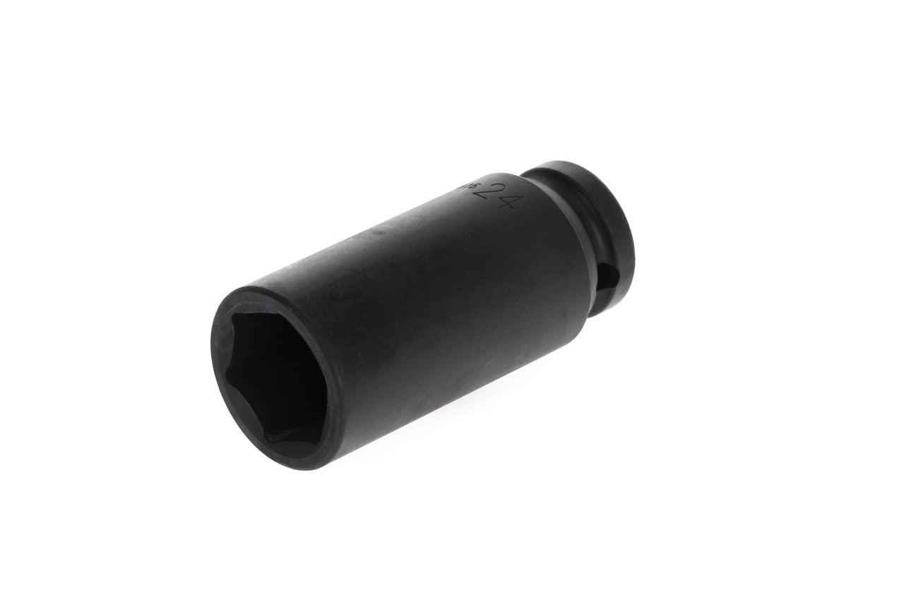 Gedore Red Red Gedore Impact Wrench Socket, Socket, 1/2" 12.5 Mm Drive, Hex, Af 24 Mm, Long, Machine-Operated, Automotive, R63002416